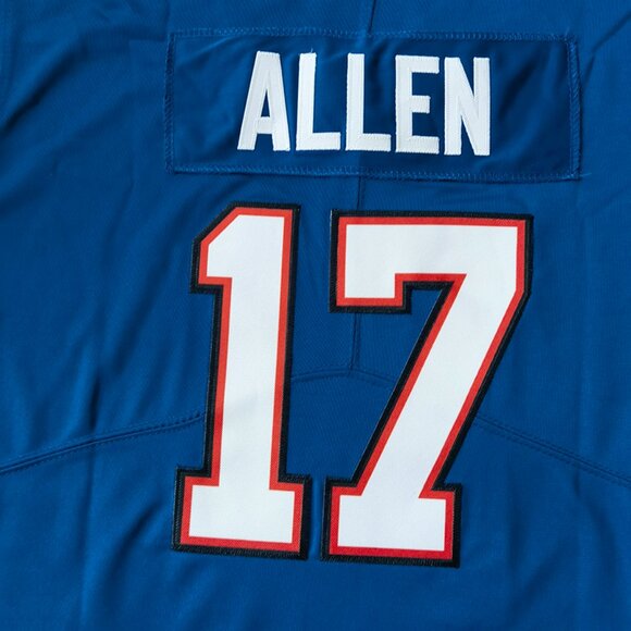 Buffalo Bills Blue Number 17 Jersey - Picture 6 of 10